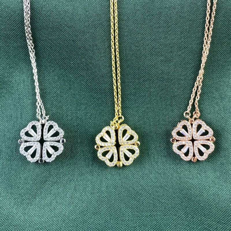 collana in argento sterling collana quadrifoglio moda femminile ins amore oro collana da donna vibrato transfrontaliera vendita calda_voghion.com