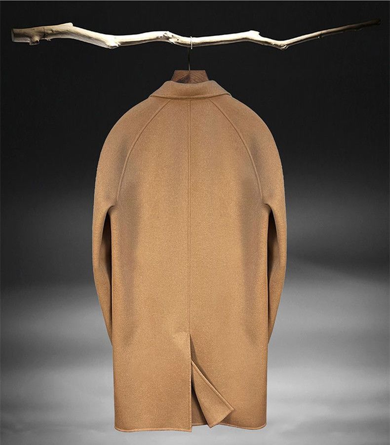 Casual youth suit autumn and winter new trend men's solid color slim fit woolen coat_voghion.com
