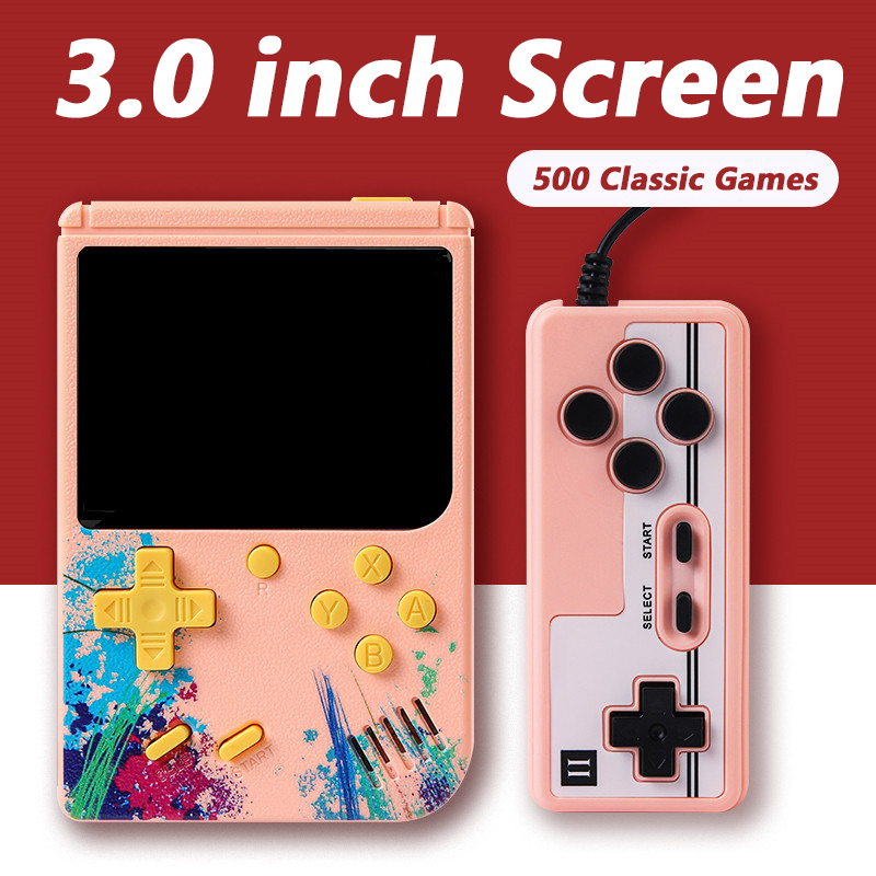 Nouvelle Console de jeu portable G50 écran 3 pouces 500 jeux Mini Console de jeu vidéo de poche Portable rétro Machine de jeu à deux joueurs_voghion.com