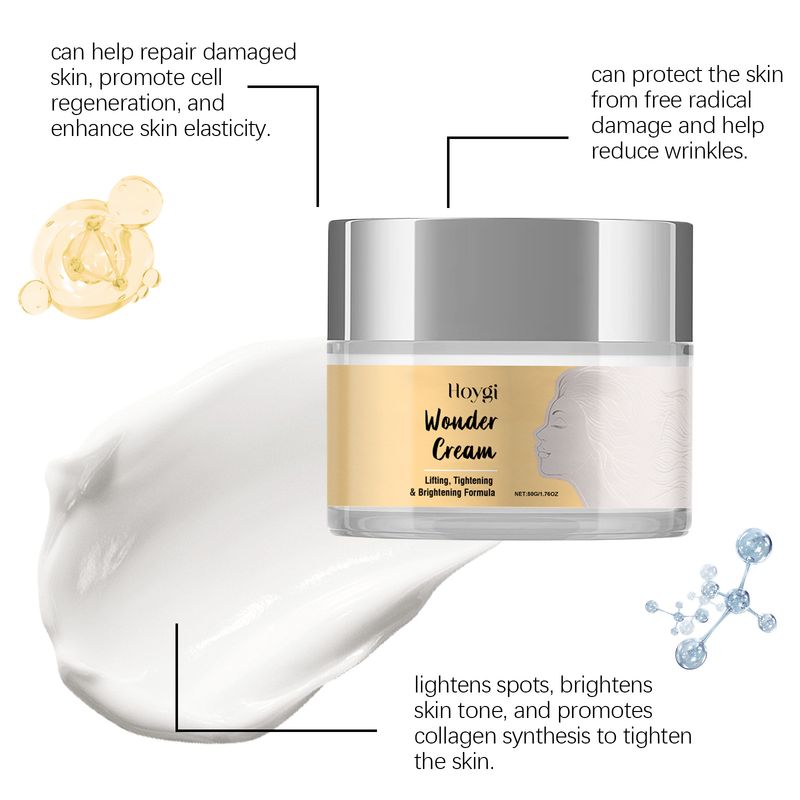 HOYGI Straffende Gesichtscreme, aufhellend, reduziert Defekte, erfrischend, ölkontrollierend, feuchtigkeitsspendend und wasserbindend,_voghion.com