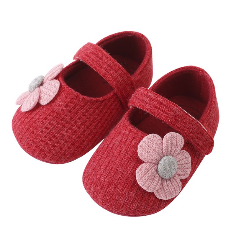 Weiche Sohle Blume Pre-Walking Niedlichen Stil Mädchen Baby Tuch Wanderschuhe_voghion.com