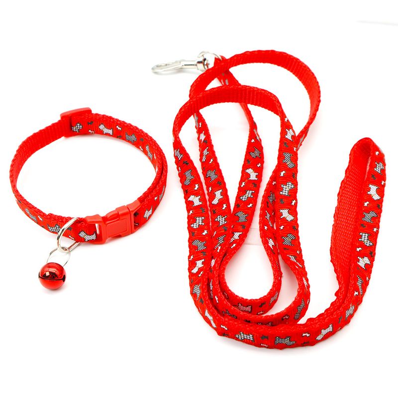 Guinzaglio per cani Cat Pet Supplies con collare a campanella colorato_voghion.com