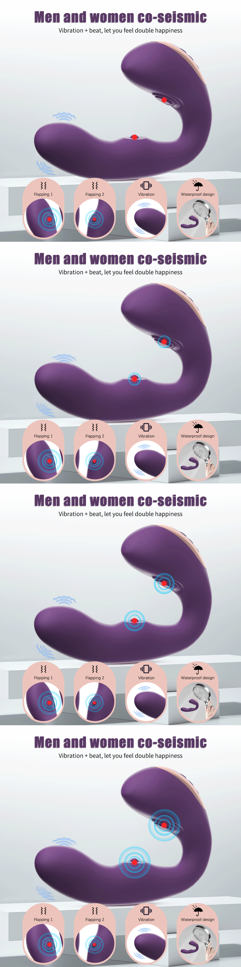 Vibrator für Frauen Sexspielzeug für Frauen, simulierter G-Punkt, Klitoris, Dildo-Vibrator mit 10 leistungsstarken Modi, Vibra2023_voghion.com