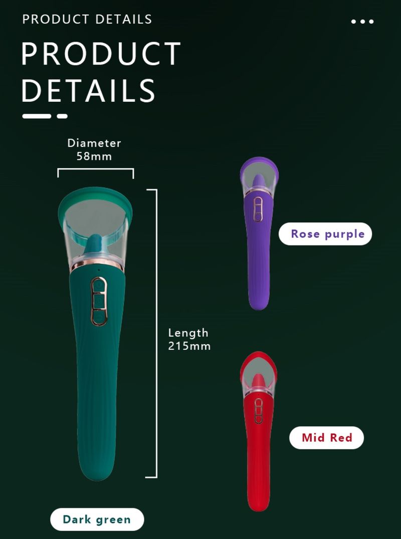 Zungenvibrator für Frauen, G-Punkt-Klitorisstimulator, Saugnippel-Stimulation, Orgasmus-Masturbator, Spielzeug für Erwachsene_voghion.com