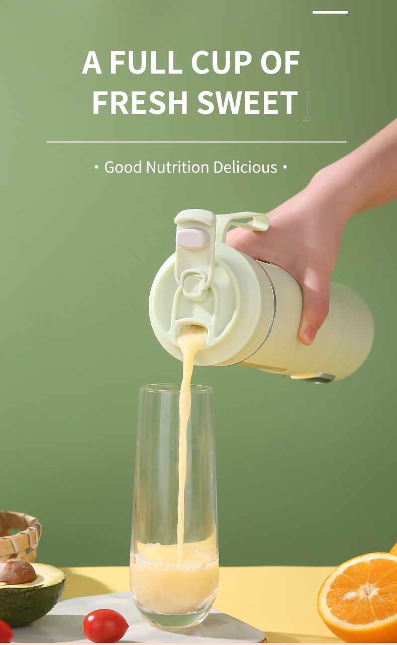 New Juicer Rechargeable Digital Display Juice Maker Three-Speed Adjustment Portable Home Travel Juicing Cup_voghion.com