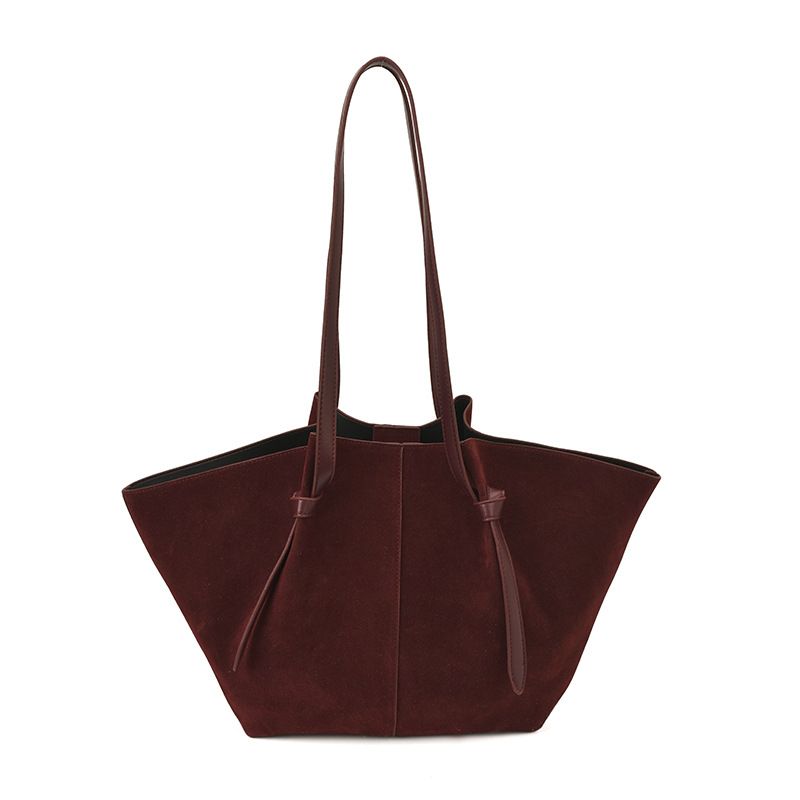 Borsa a tracolla versatile di alta qualità da donna, in pelle scamosciata opaca, nuova per autunno e inverno_voghion.com