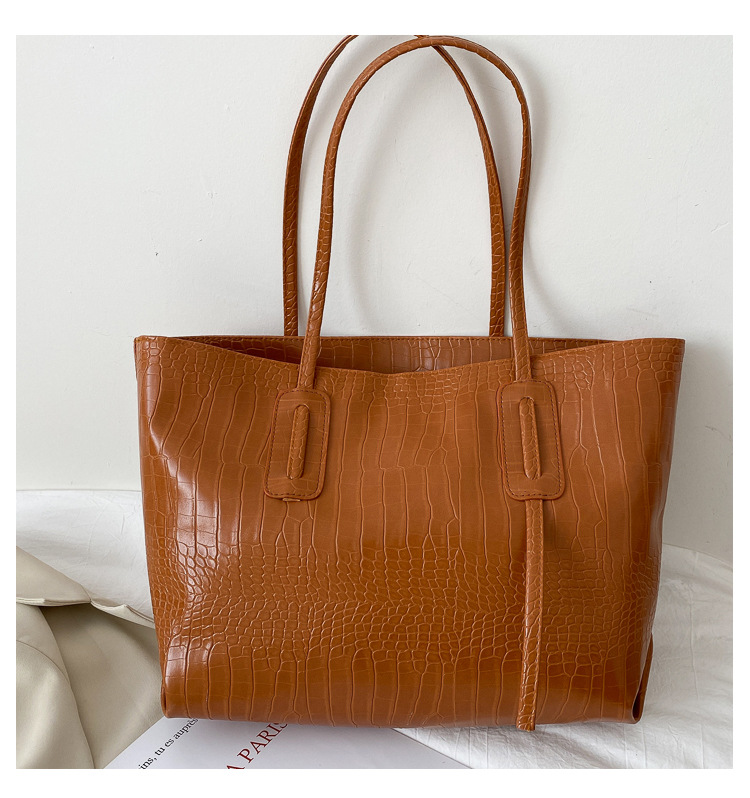 Preprosta ročna torbica z veliko prostornino Ženska torba 2020 Nova modna vsestranska torba za čez ramo Tote Bag_voghion.com