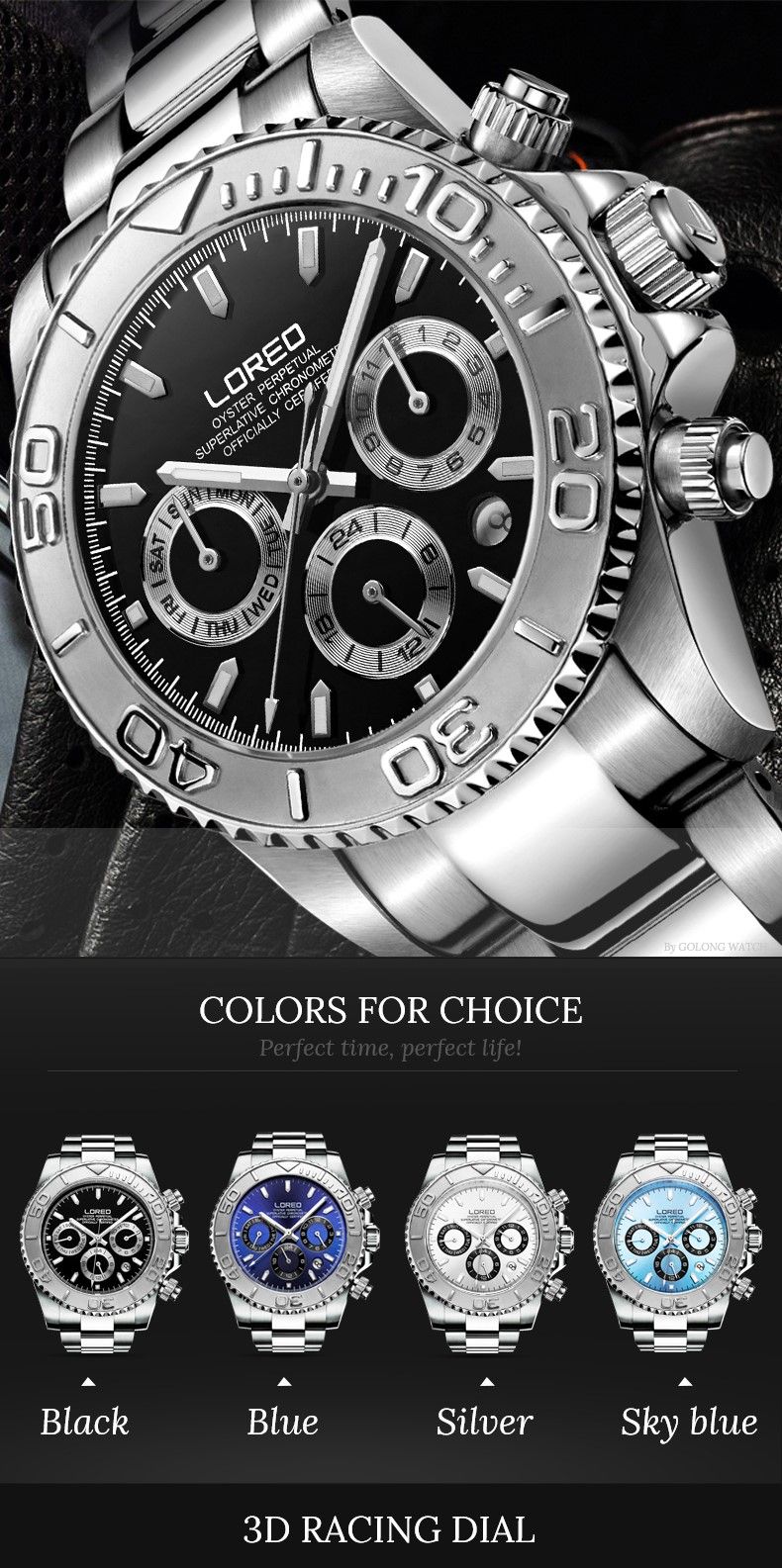 LOREO Professionelle Taucheruhren für Männer, 200 m wasserdicht, automatische Uhr, Saphirglas, verschraubte Krone, Datum, leuchtend, Relogio Masculino_voghion.com