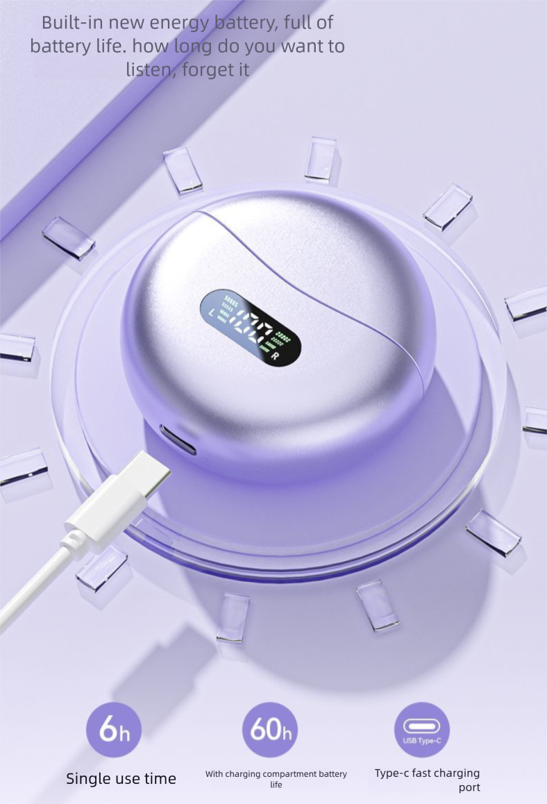 Lanyue M-79 Bluetooth Earphones 2025 New Wireless Air Bone Conduction Open Ear Clip-On High Sound Quality Long Battery_voghion.com