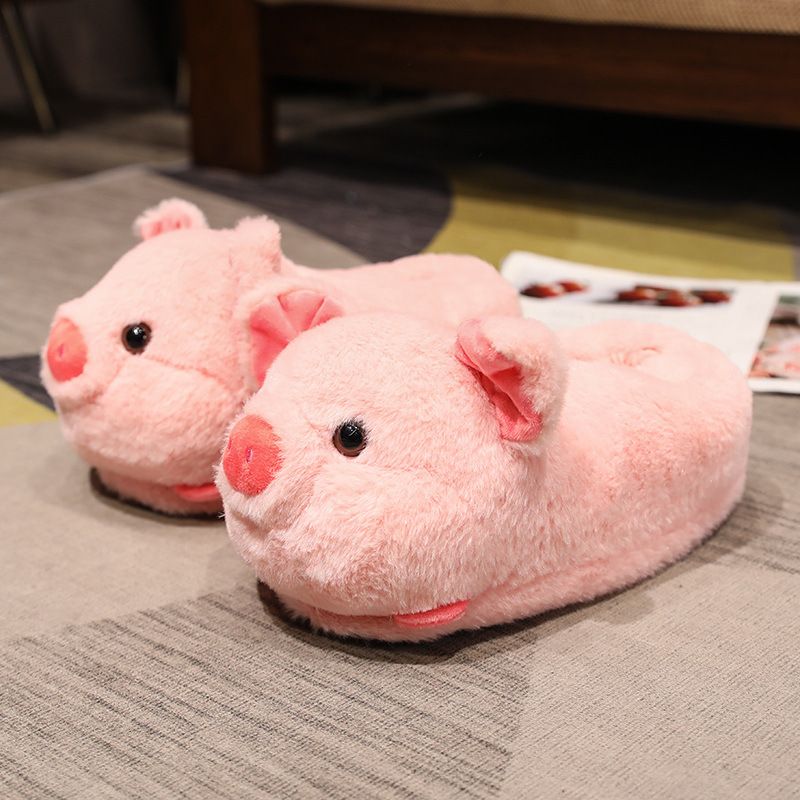 Pantofole da casa di alta qualità per coppia, da interno, in peluche, a forma di cane, per autunno e inverno_voghion.com