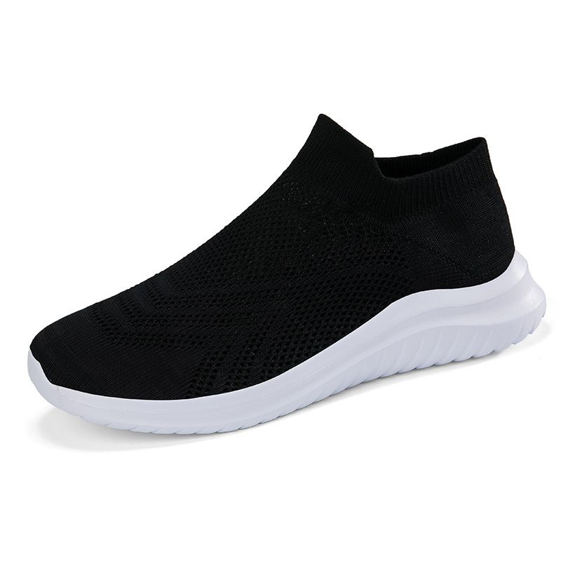 Spring New Large Men's Fly Weaving Mesh Sports And Leisure Sleeve Foot Lazy Socks Couple Shoes_voghion.com