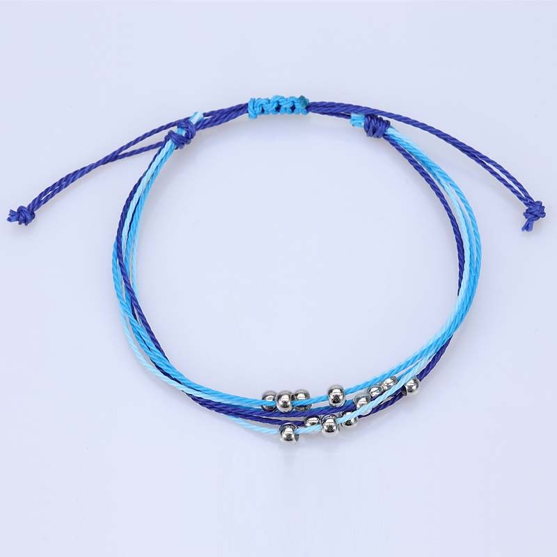 Bohemian Wax Thread Hand-woven 6-wire Beaded Bracelet_voghion.com