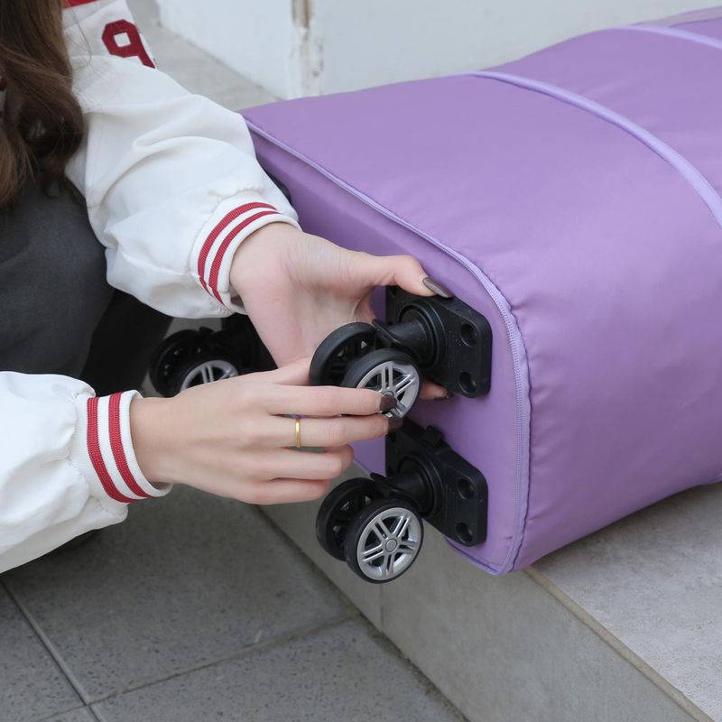 Practical luggage bag, Oxford cloth large capacity expandable swivel wheel bag, business travel bag, dry wet separation travel handbag_voghion.com