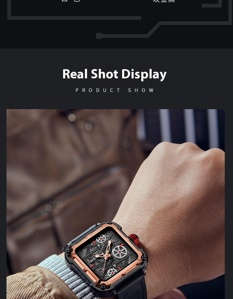 Fashionable new Orona/ONOLA hollowed out fully automatic men's mechanical tape waterproof watch for men_voghion.com