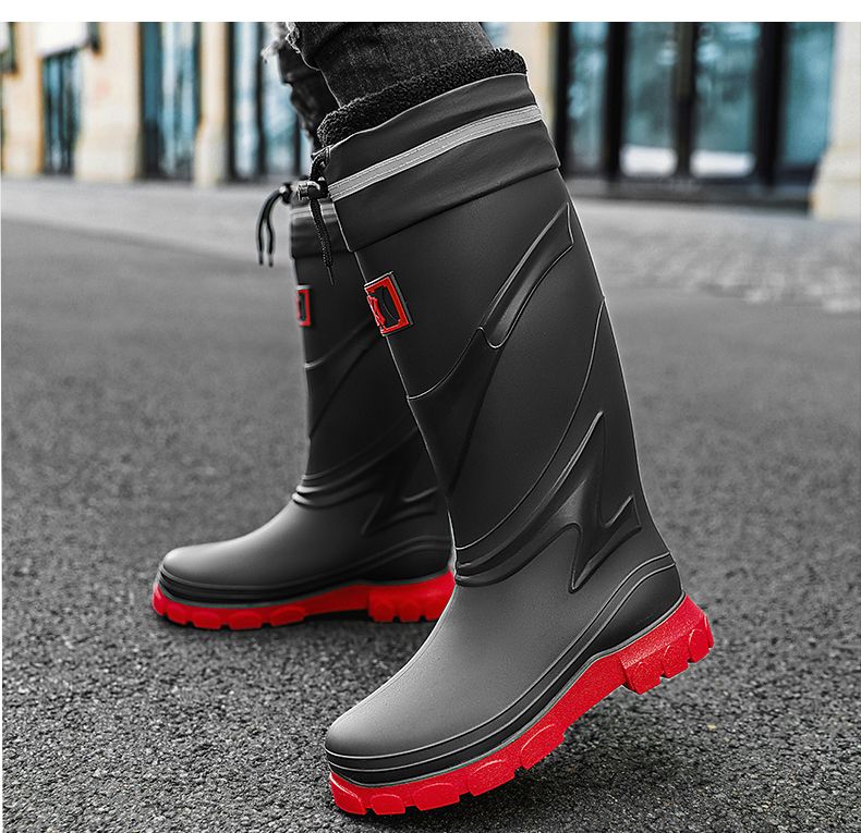 Wild Bird Association High Tube Waterproof Mouth Rain Boots Size 40-45_voghion.com
