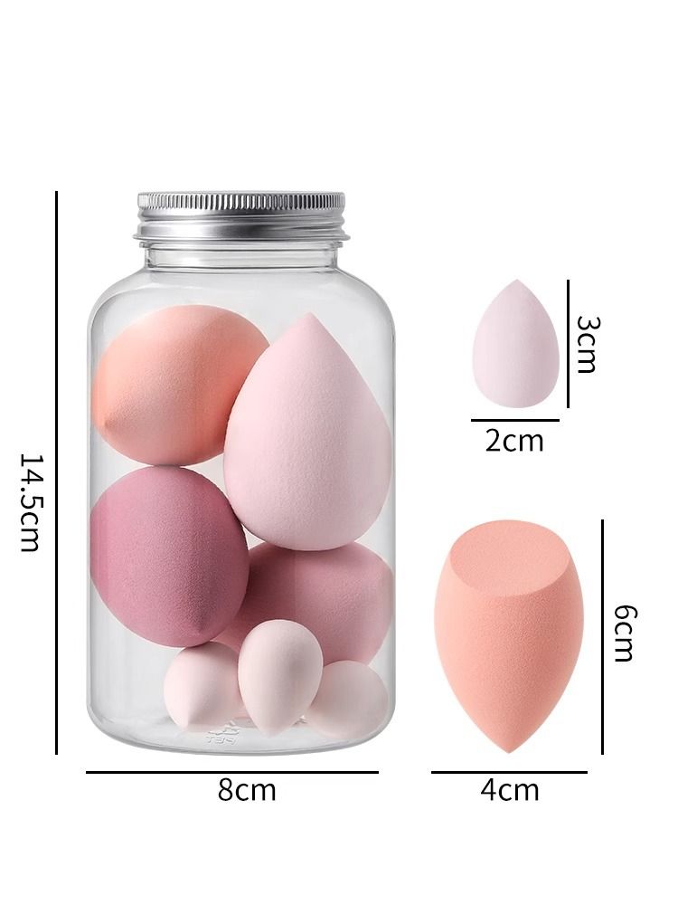 Schönheit & Gesundheit 14-teiliges Set mit Drift-Flaschen-Make-up-Eiern, superweichem Schwamm, Puderquaste, fügsam, trocken und nass, Dual-Use-Make-up-Eier, Make-up-Eier_voghion.com