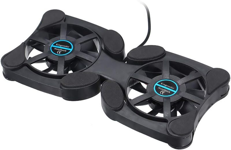 Stand Cooler Low Noise Portable Ultra Slim Gaming Cooling Pad Prevents Overheating For 7-15 Inch Laptop_voghion.com