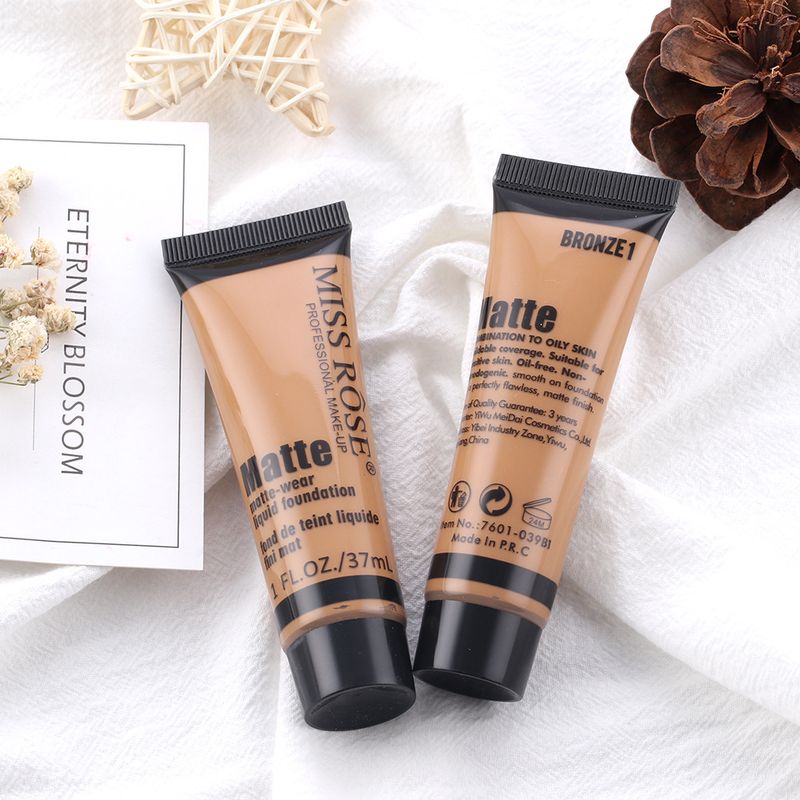 Missrose New Matte Waterproof Concealer Foundation Cream Refreshing Moisturizing Long Lasting Cleansing Liquid Foundation Female 37ML_voghion.com