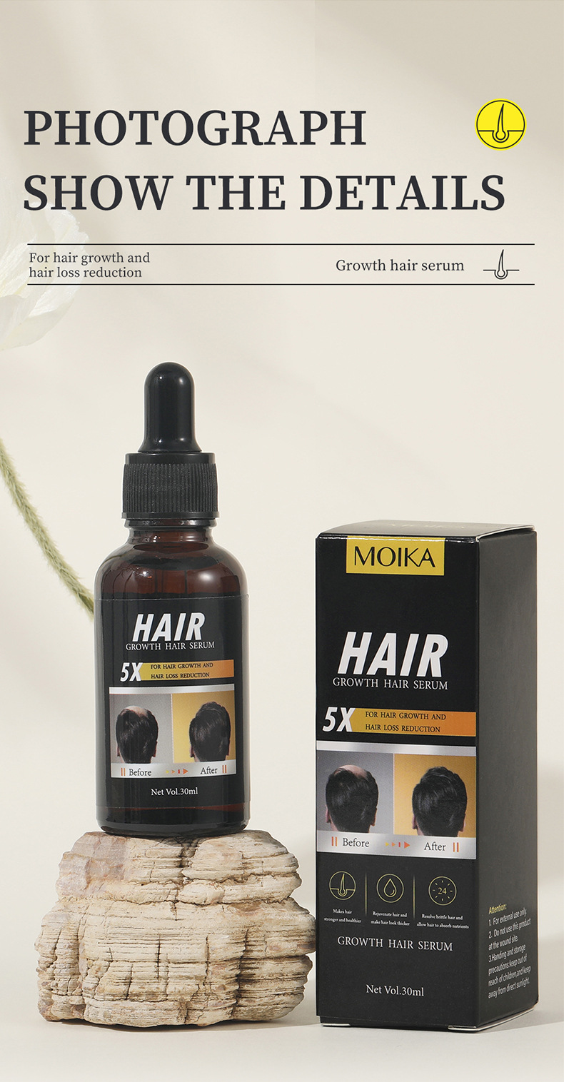 Essenza per la crescita dei capelli, soluzione originale nutriente e nutriente per il commercio estero_voghion.com