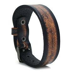 Renowned New Jewelry Handmade Sewn Leather Watch Exaggerated Men's Cowhide Bracelet_voghion.com