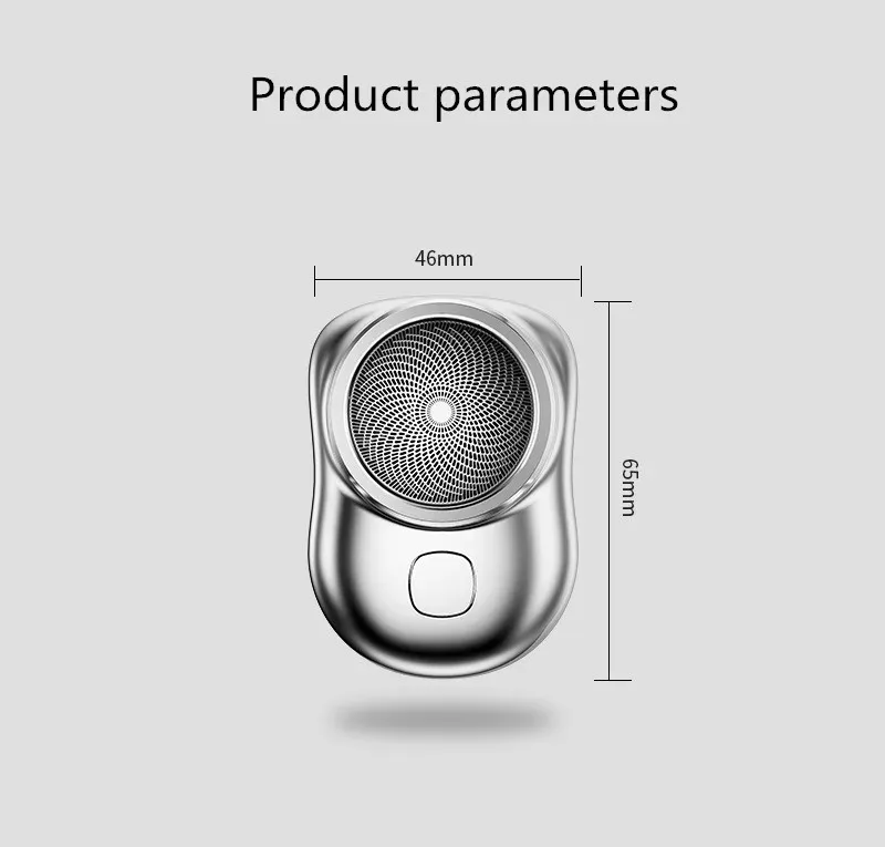 Mini Portable Shaver Rechargeable Travel Beard Trimmer Razor Hair Removal Electric Shavers For Men L230823_voghion.com