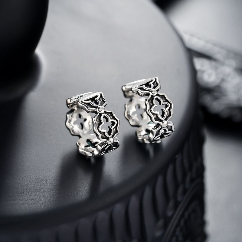 Orecchini a clip a forma di croce cava per uomo, eleganti e alla moda, orecchini a clip per donna senza piercing, orecchini di alta qualità_voghion.com