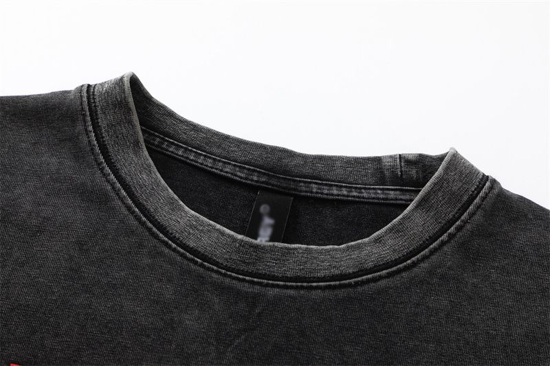 Tricou amuzant și distractiv cu imprimeu de pisicuță, cu mânecă scurtă, trend hip-hop, de vară, pentru bărbați, spălat, distressed, cu mânecă scurtă_voghion.com