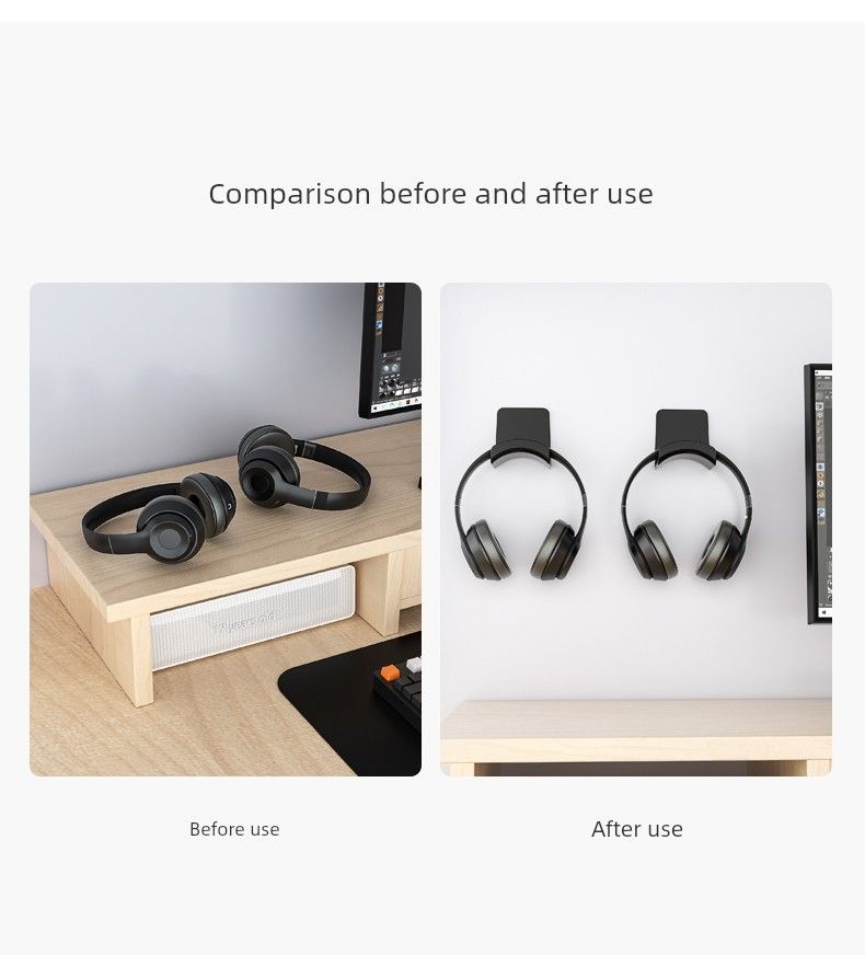 Bluetooth Computer Hook Dormitory Wire-Wrap Board Headphone Bracket_voghion.com