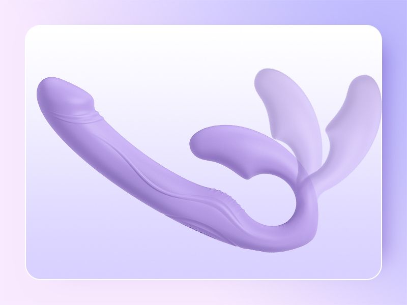 Dildo Strapless Strap-On di Tracy's Dog, Sex Toys per donne, Dildo Anali a Doppia Estremità Morbidi e Vellutati, 10 Vibrazioni, Telecomando, Vibratore per Punto G Indossabile_voghion.com