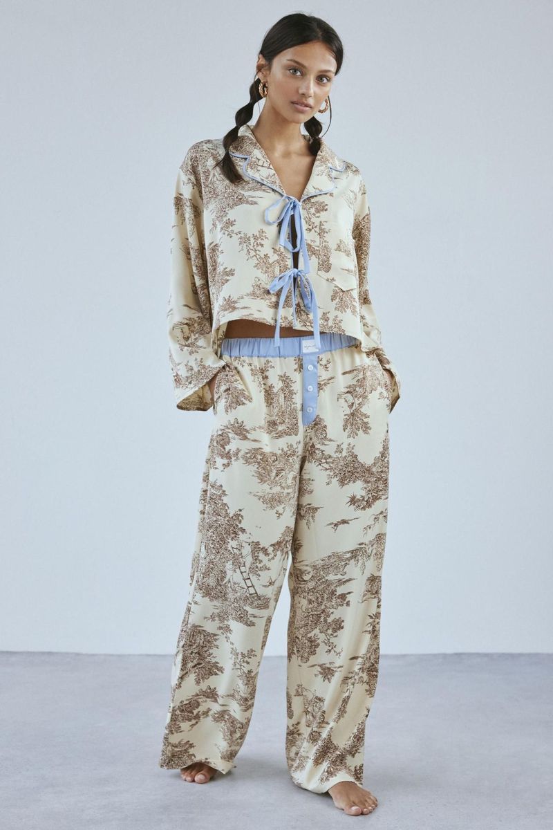 Sleepwears New Printed Women's Pamas Set Long Sleeves And Pants_voghion.com