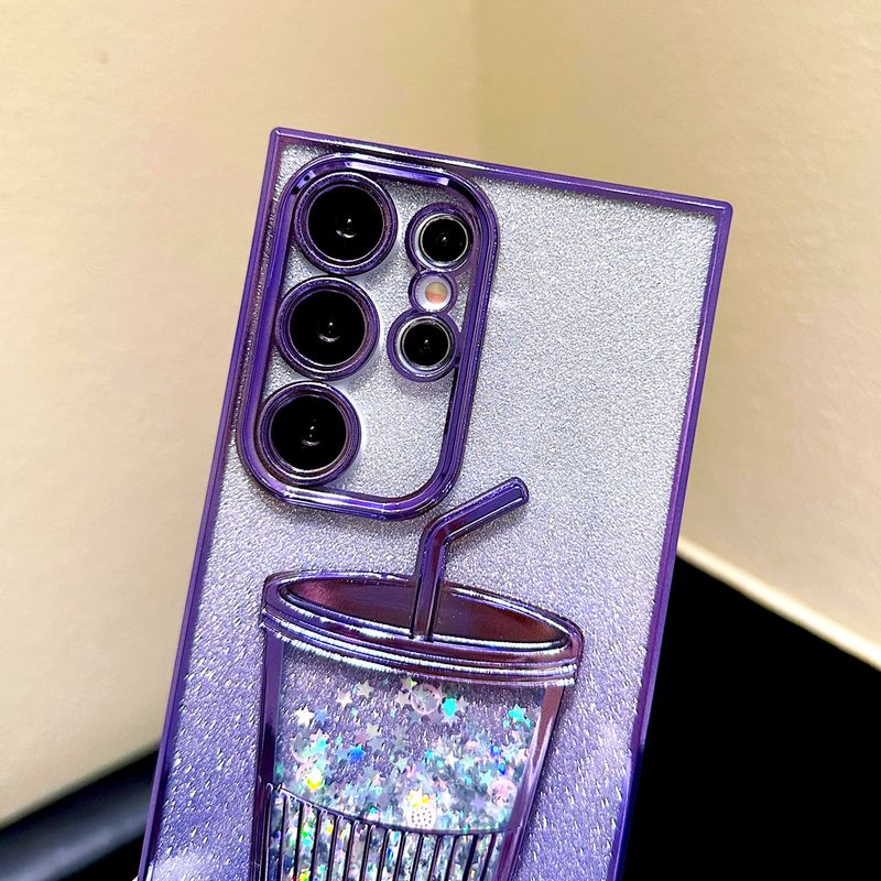 Bling Glitter Case Voor Samsung Galaxy S24 S23 S22 Ultra S24Ultra S23Ultra S22Ultra S 24 23 22 Met 3D Cup ontwerp Cover o_voghion.com