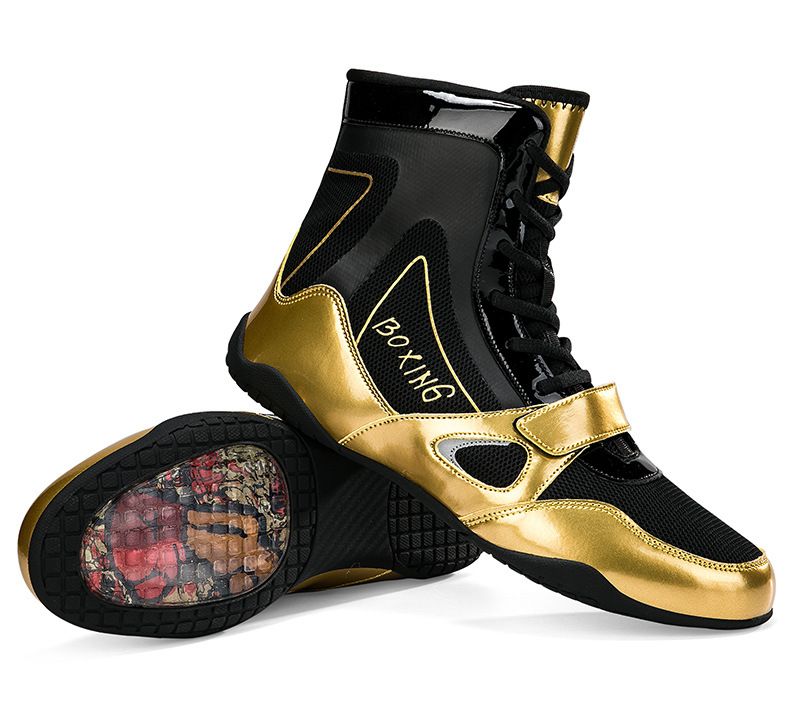 Chaussures de boxe unisexes, chaussures de combat pour couples, antidérapantes, légères, pour entraînement Sanda, chaussures de compétition et de lutte_voghion.com