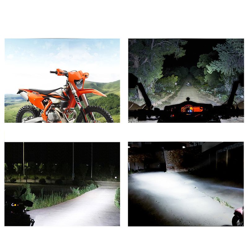 Akcesoria do modyfikacji motocykli KTM, reflektory motocyklowe terenowe LED do jazdy dziennej, 5 koralików świetlnych LED_voghion.com
