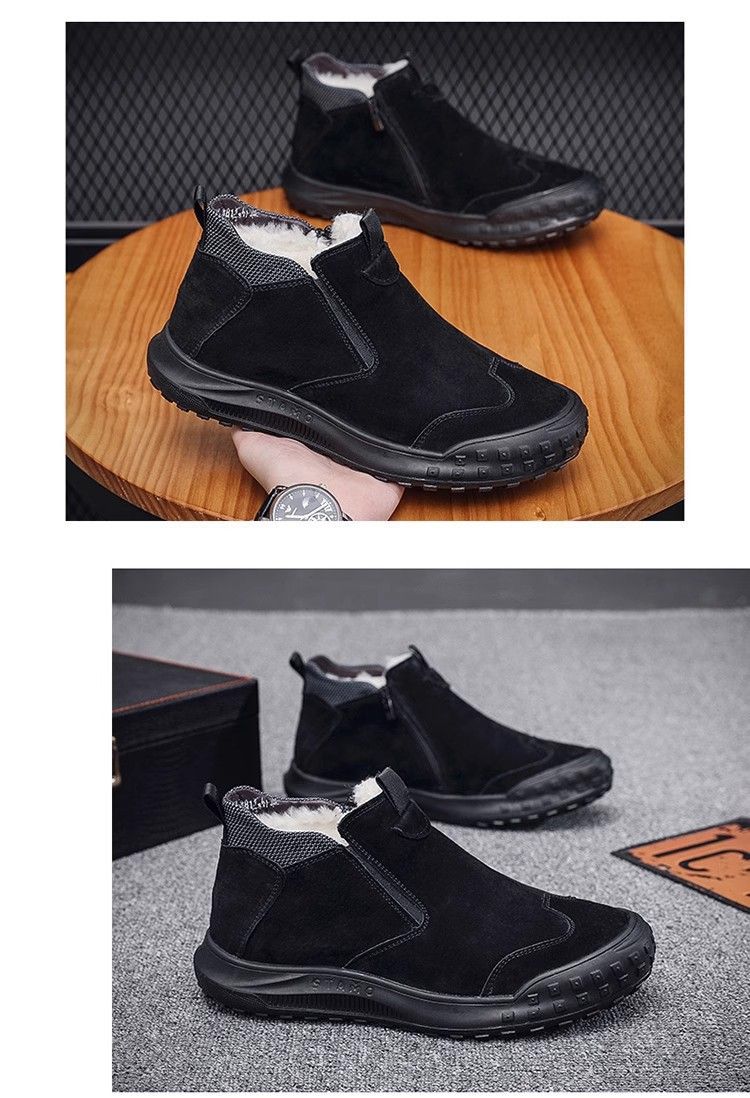 Winterschuhe mit Fleecefutter, warme High-Top-Doppelbaumwollschuhe, trendige Martin-Arbeitsschuhe für Herren_voghion.com