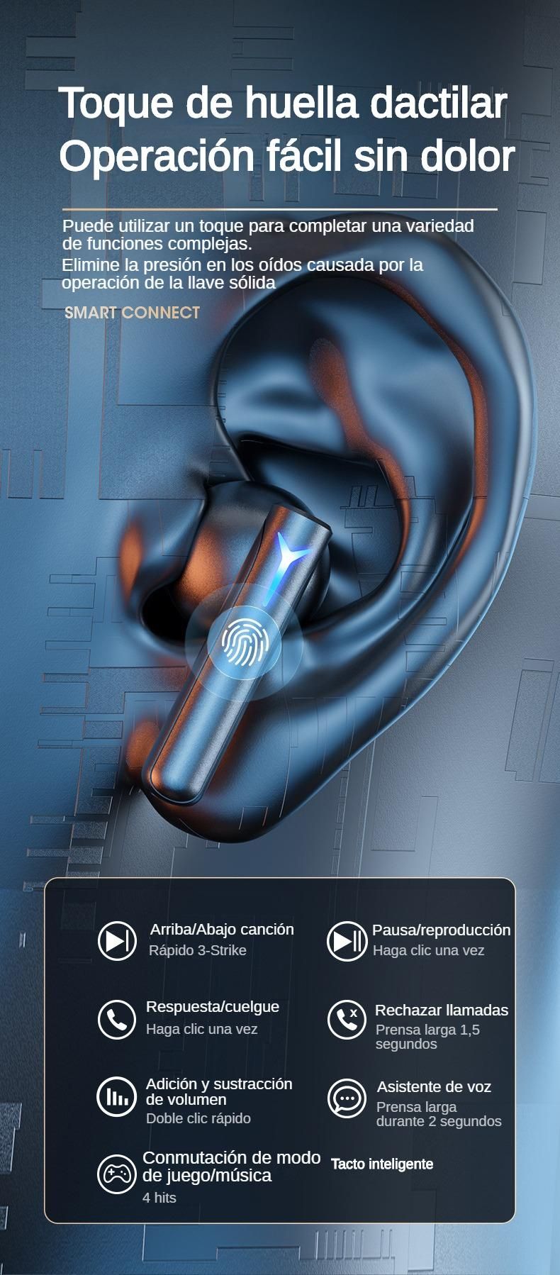 2025 SANLEPUS Wireless Cool Breathing Light, Bluetooth 5.3 24 Hours Of Playtime Charging Case, Gaming Headphones, In-Ear_voghion.com