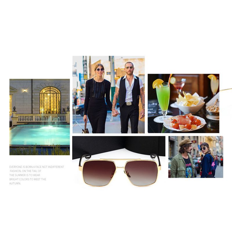 New Korean Version Large Frame Polarized Men's And Women's Trendy Sunglasses, Driving Glasses 0805_voghion.com