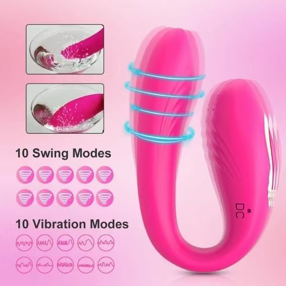 Avril Twist C-clip Jumping Egg Avril Double Head Vibration Swinging Jumping Egg Female Masturbation Vibration_voghion.com