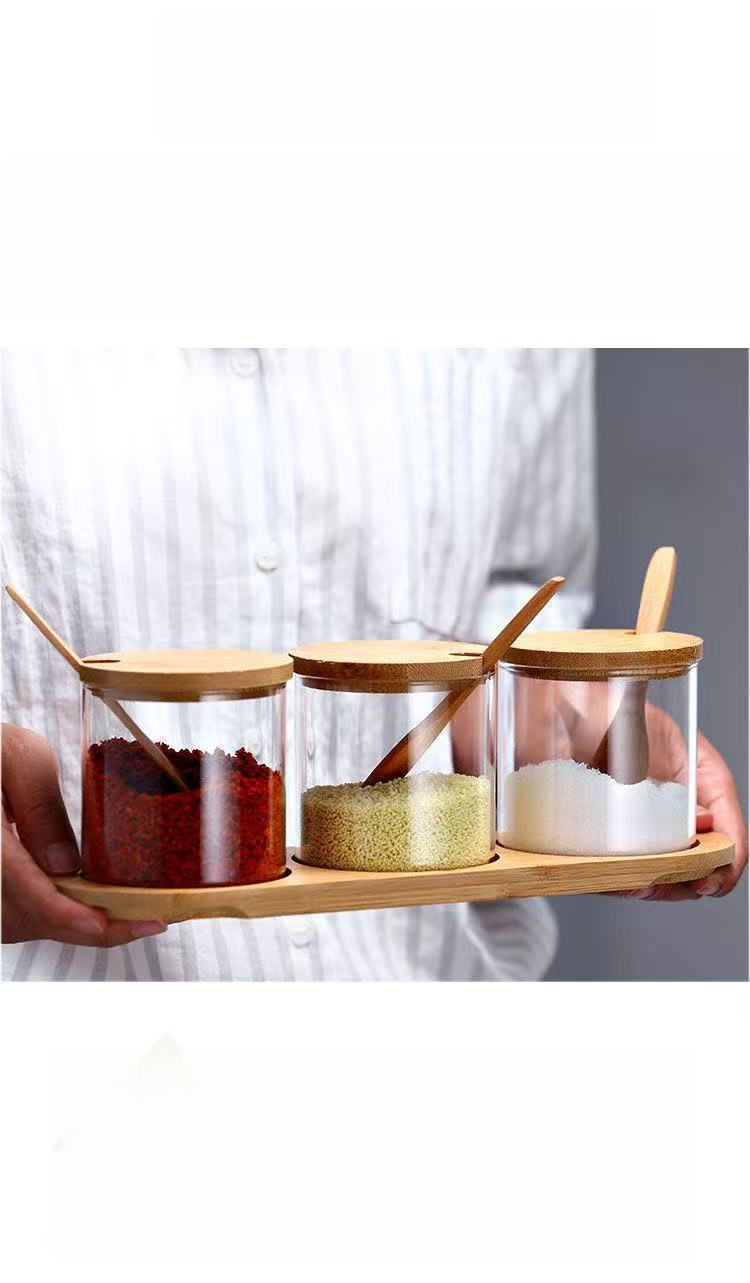 Hitzebeständiges, explosionsgeschütztes Glas mit hohem Borosilikatgehalt, Ins Style, für die Küche, unverzichtbare Haushaltsgewürzflasche, Anti-Schimmel_voghion.com