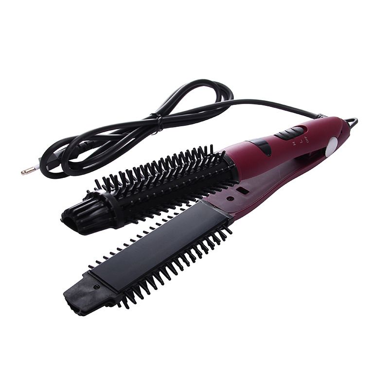 VTT Ceramic Hair Straightener & Curling Iron - 2-in-1 Styler For Smooth Straight Hair & Voluminous Curls_voghion.com