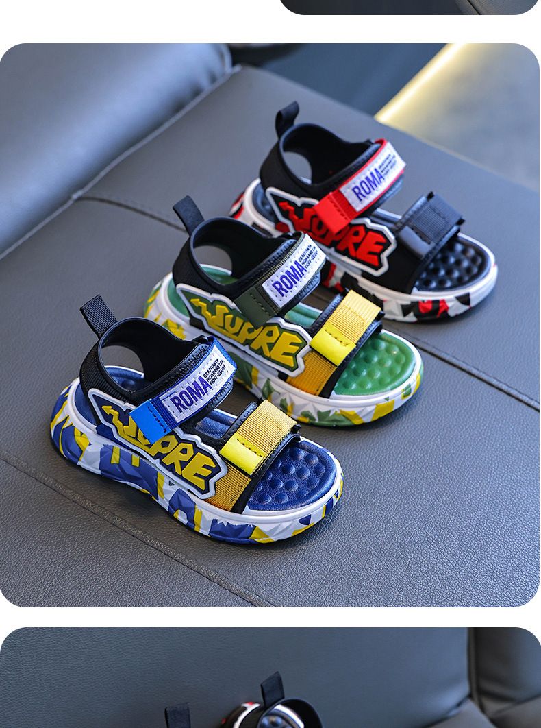 Sandali per ragazzi, nuovi modelli estivi, per bambini piccoli, medi e più grandi, alla moda, casual, da indossare con scarpe sportive per neonati_voghion.com
