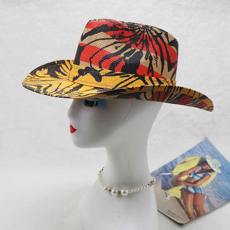 hard style western cowboy hat for traveling and shopping men's hat can be styled as a jazz hat_voghion.com