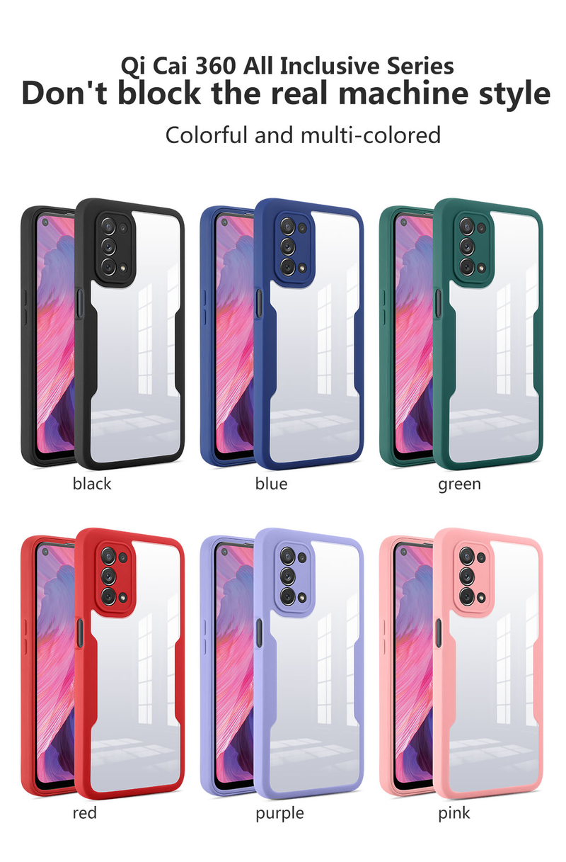 360 Full Body Double Clear Case For Samsung S22 Ultra S21 FE S22 Plus Shockproof Cover Galaxy A52S A53 A73 M52 A13 A33 5_voghion.com