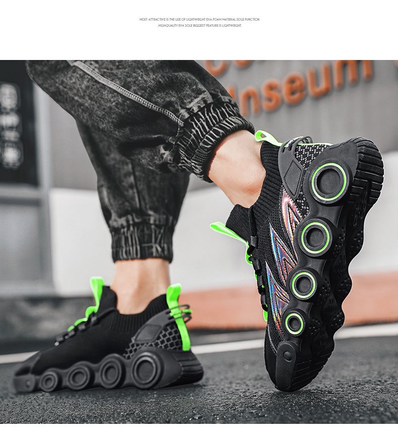 Baskets de sport respirantes pour hommes, chaussures d'été simples en filet, confortables, décontractées, légères, antidérapantes, tennis_voghion.com