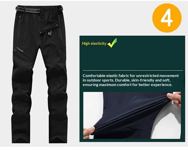 001 Four-Way Stretch Men Outdoor Sports Hiking Women Summer Lightweight Breathable Quick-Dry Pants Couple Cycling Wear_voghion.com