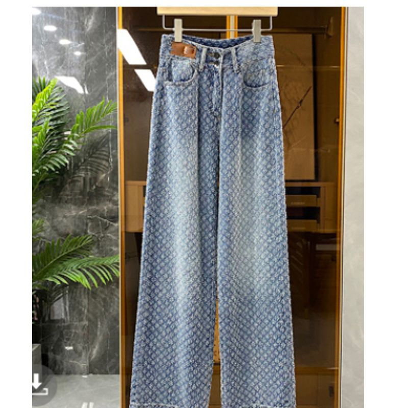 clothing can't be replaced with a sense of temperament women's heavy duty wide leg jeans_voghion.com
