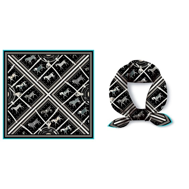 Small Square Women's 53cm Printed Spring/Summer New Professional Scarf, Mother's Day Gift Scarf_voghion.com