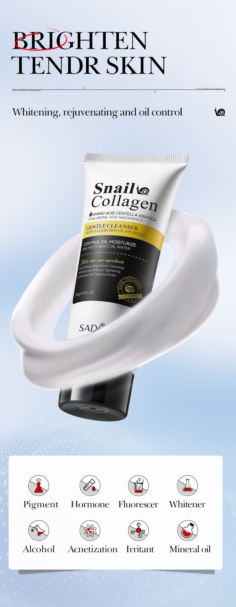 SADOER Snail Collagen Anti-Wrinkle Firming Cream 5-piece Set, Firming And Moisturizing Cream_voghion.com