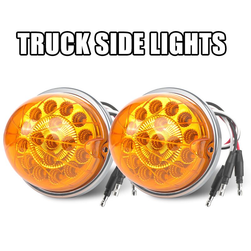 17 LED Trailer Watermelon Side Marker Low Turn Signal High Mount Brake Light For Truck Bus Lorry Van 12V_voghion.com