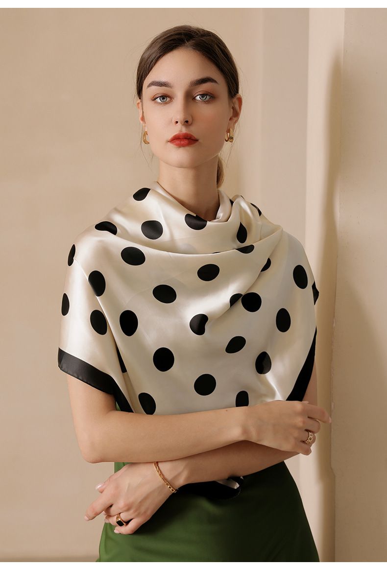 2024 tavaszi/nyári új női selyem naptej fejpánt japán és koreai édes 90 négyzet alakú nyomtatott kendő_voghion.com