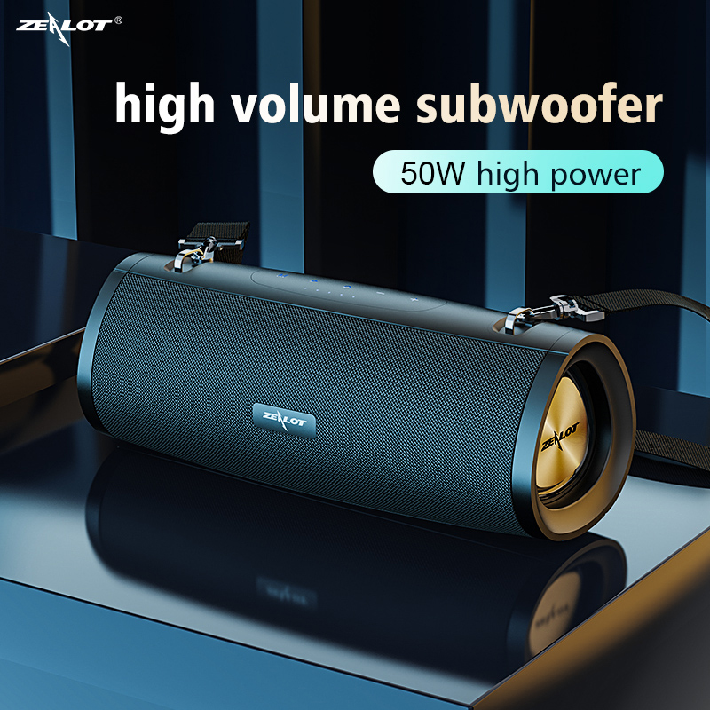 Zealot S39 50 W Bluetooth-Lautsprecher, tragbarer kabelloser Subwoofer, Outdoor-SoundBox, wasserdichter Musik-Player_voghion.com